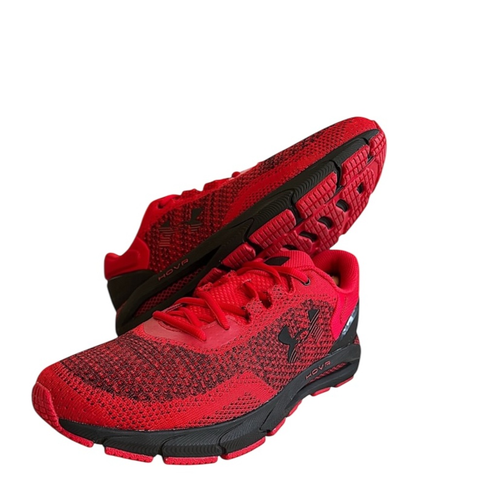 UNDER ARMOUR - HOVR RED BLACK “INTAKE 6” SNEAKERS - Picture 2 of 12
